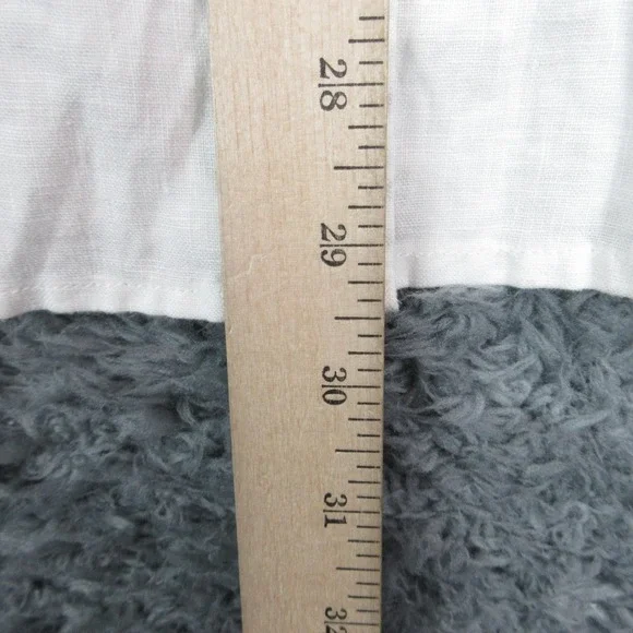 Quince Shirt Womens L White Linen Long Sleeve Button-Up Relaxed Lightweight NWT - Picture 4 of 15